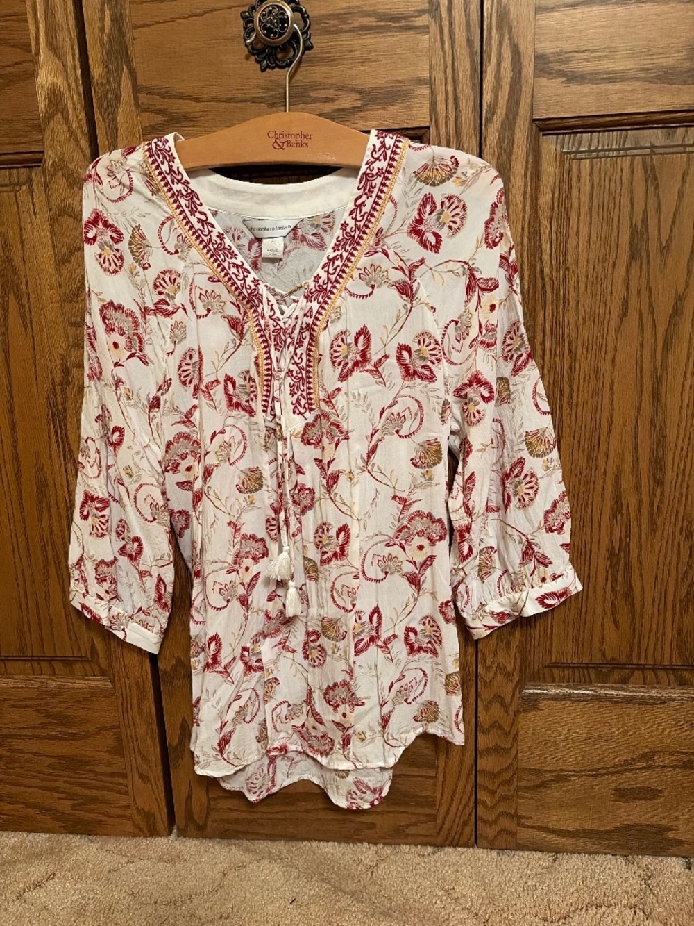 Cut, fun drawstring front top